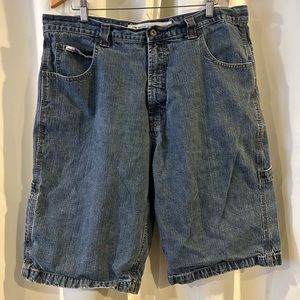 Vintage Paco Shorts‎ Mens 38 Blue Jeans Carpenter Baggy Y2K Cargo